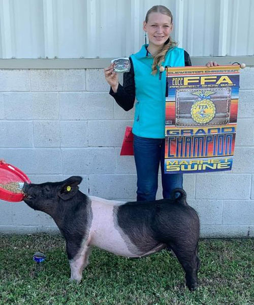GRAND CHAMPION MARKET HOG – 2022 Clewiston Christian FFA Show, FL