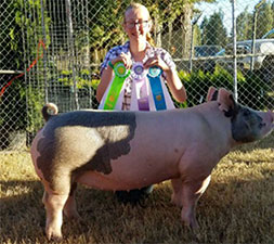 CHAMPION CROSSBRED GILT – 2017 Columbia County Oregon