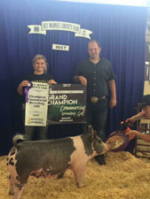 GRAND OVERALL BREEDING GILT – 2017 Des Moines County, IA