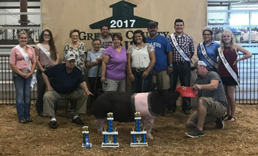 RESERVE CHAMPION BARROW – 2017 Greene County Fair