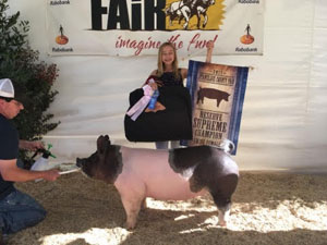 RESERVE SUPREME CHAMPION FEMALE – 2017 Stanislaus County Fair