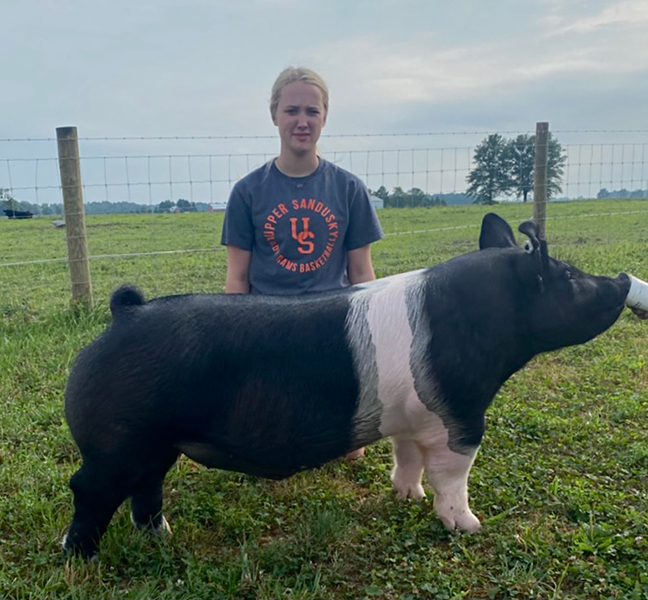 CLASS WINNER  – 2021 Ohio State Fair Open Barrow Show