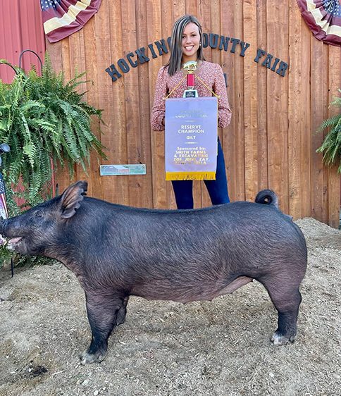 3RD OVERALL & RESERVE GILT – 2021 Hocking County, OH