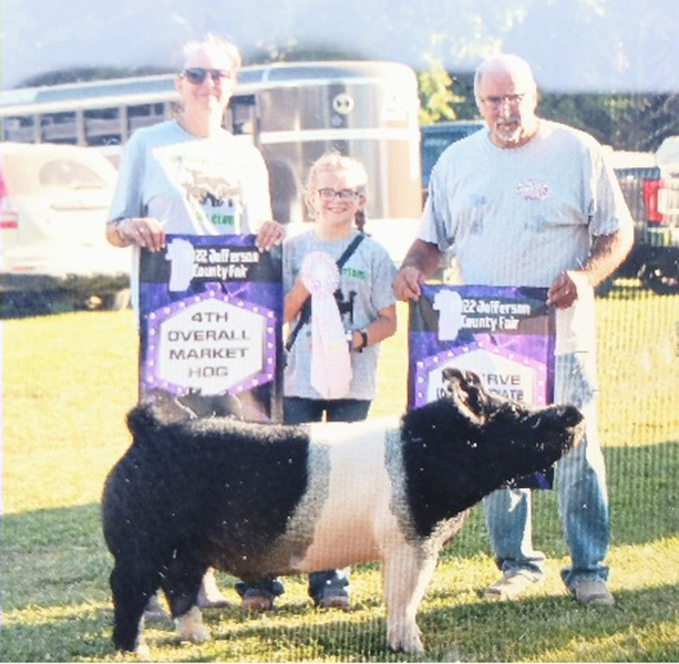 4TH OVERALL MARKET HOG – 2022 Jefferson Co Fair, OH