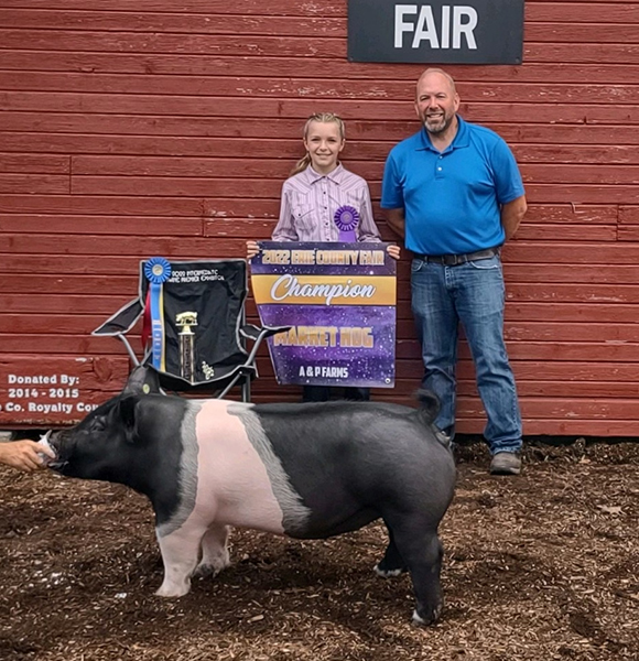 GRAND CHAMPION MARKET HOG – 2022 Erie County Fair, OH