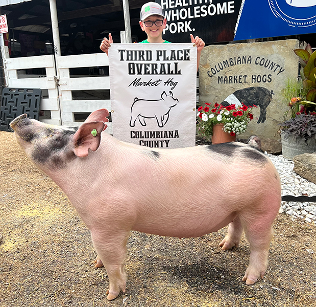 3RD OVERALL MARKET HOG – 2022 Columbiana County Fair, OH