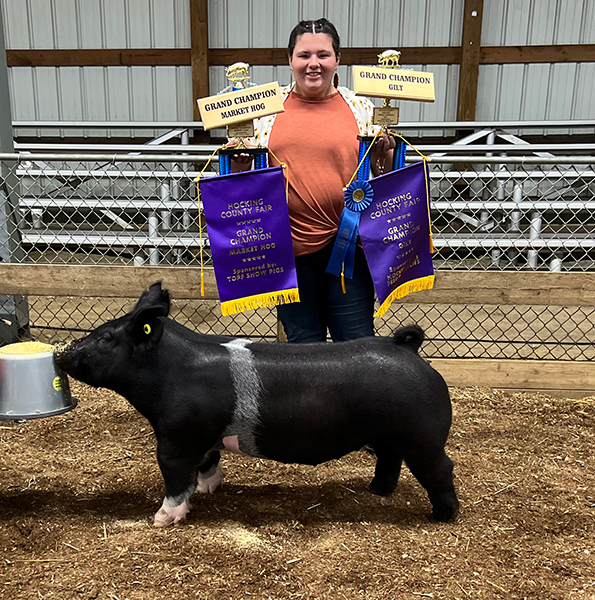 GRAND OVERALL & CHAMPION GILT – 2022 Hocking County Fair