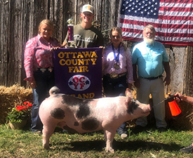 GRAND CHAMPION GILT – 2020 Ottawa County Fair