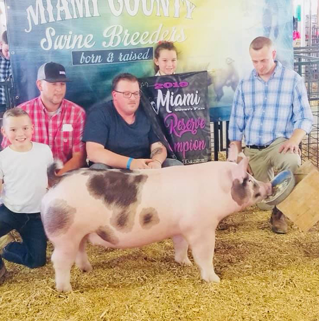 RESERVE GRAND CHAMPION GILT – 2019 Miami County Fair Born & Raised Show