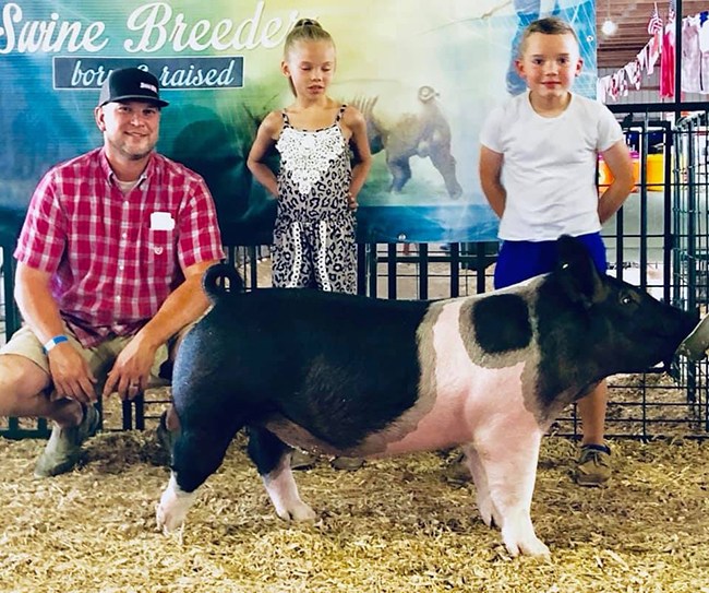 DIVISION 1 RESERVE CHAMPION GILT – 2019 Miami County Open & Born & Raised Show