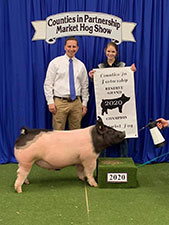 RESERVE GRAND CHAMPION – 2020 Counties in Partnership Market Hog Show