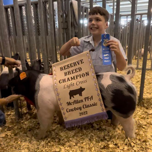 RESERVE BREED CHAMPION LIGHT CROSS – 2022 Cowboy Classic Jackpot, TX