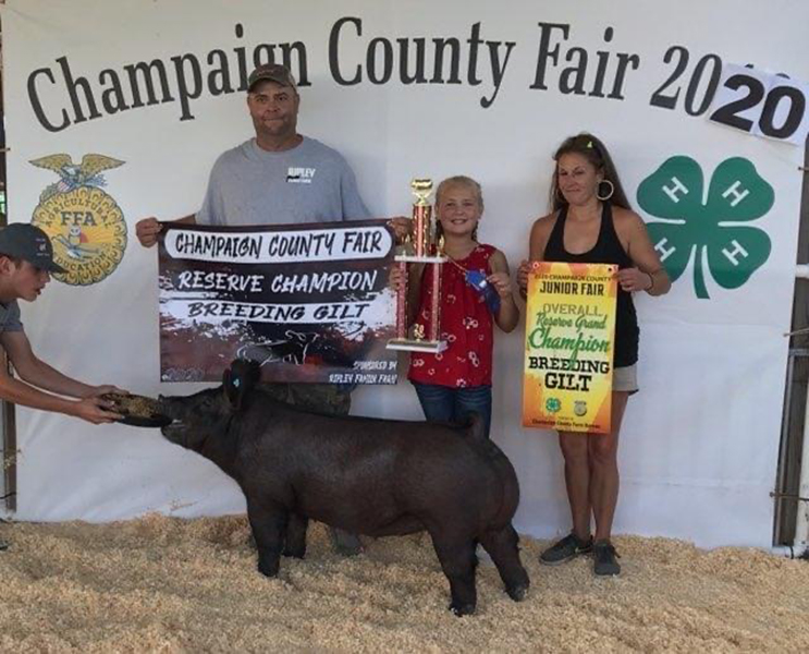 RESERVE BREEDING GILT – 2020 Champaign Co, OH