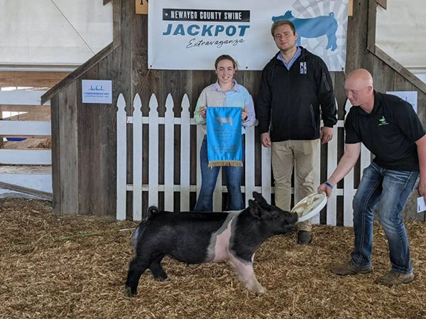THIRD OVERALL GILT – 2023 Newaygo County Swine Extravaganza, MI