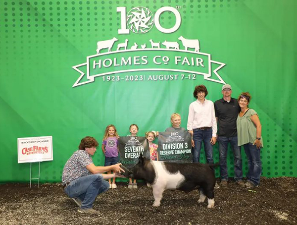 7TH OVERALL – 2023 Holmes County Fair, OH, CLASS WINNER –  2023 OSF Open Show