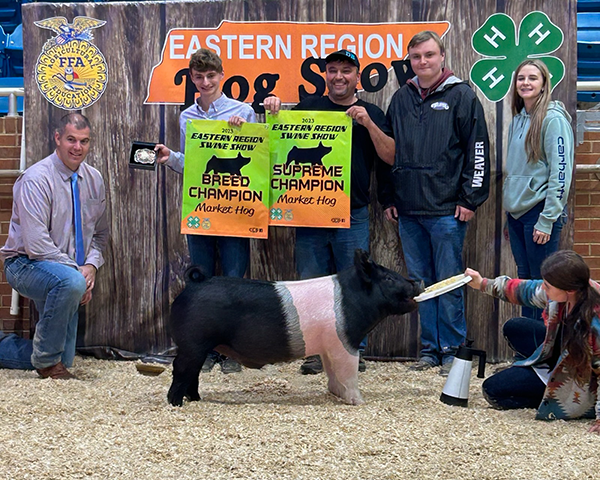 SUPREME CHAMPION BARROW – 2023 Eastern Region Hog Show, TN
