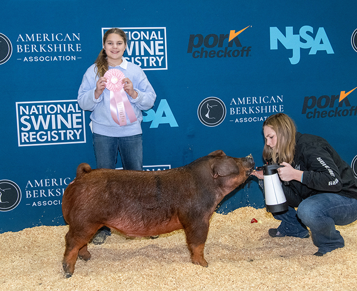 4TH OVERALL D1 DUROC GILTS  – 2024 NJSA Winter Nationals