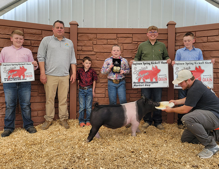 RESERVE GRAND OVERALL MARKET HOG  – 2024 Saginaw Spring Kickoff Show, MI