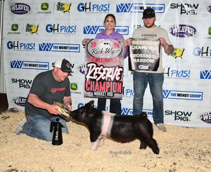 RESERVE OVERALL MARKET HOG RING 2, RESERVE CROSS MALE – 2024 Rick Wyer Memorial Jackpot Show, OH