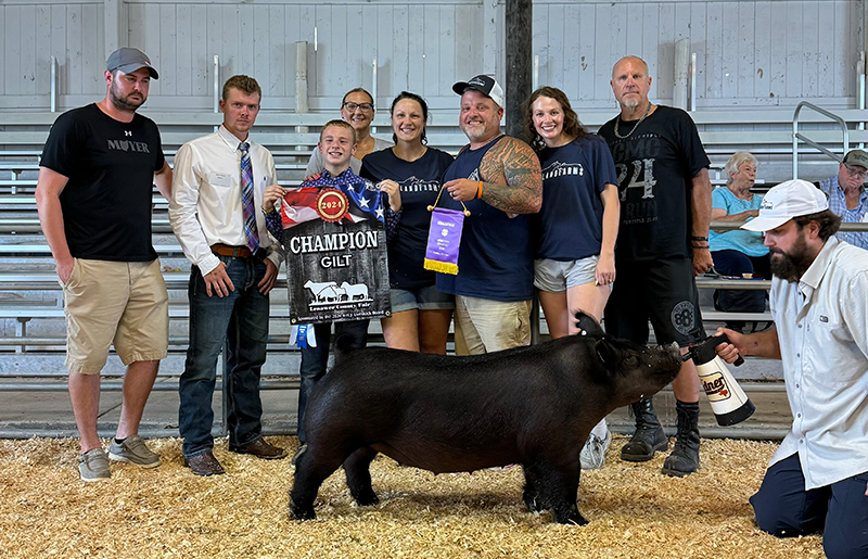 GRAND CHAMPION GILT, 2024 Lenawee County Fair, MI