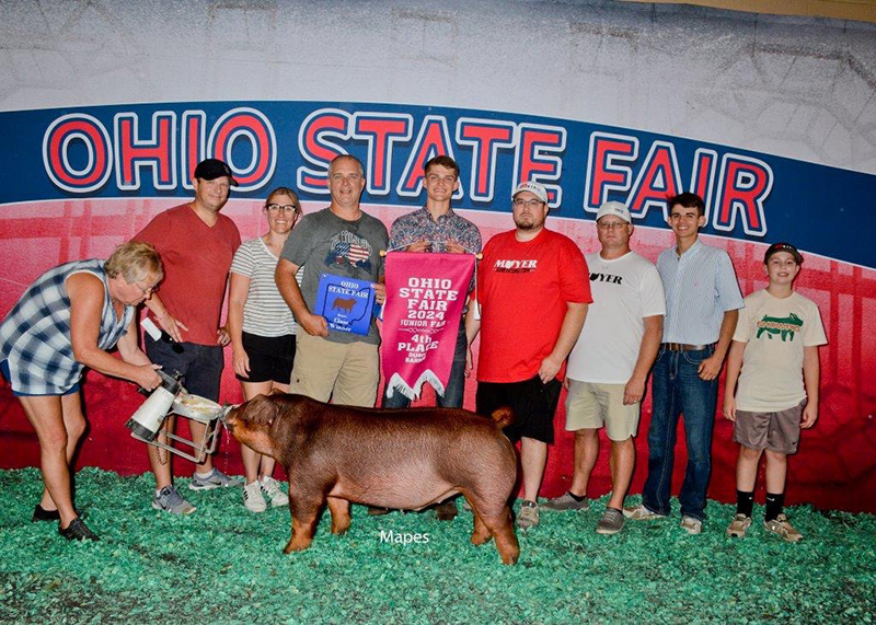 4TH OVERALL DUROC BARROW, 2024 Ohio State Fair Jr Show
