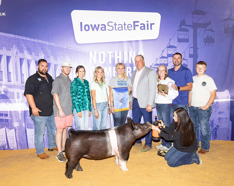 5TH OVERALL MARKET HOG, 2024 Iowa State Fair