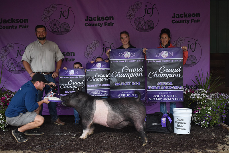 GRAND CHAMPION MARKET HOG,  2024 Jackson County, MI