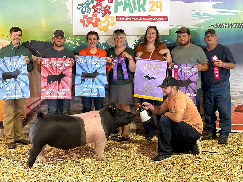 RESERVE CHAMPION MARKET HOG, 2024 UP State Fair, MI