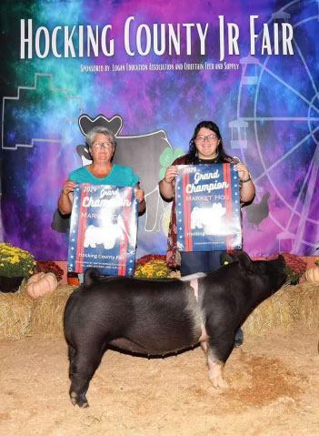 GRAND CHAMPION OVERALL,  2024 Hocking County Fair, OH