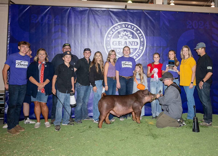 RESERVE DUROC MARKET HOG,  2024 Kansas State Fair