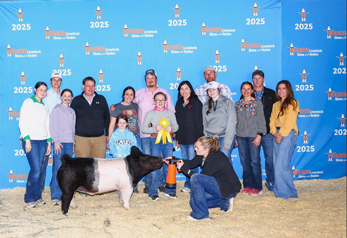 5TH IN CROSS CLASS,  2025 Houston Livestock Show, TX