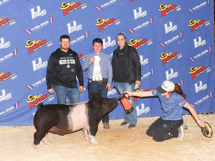 3RD PLACE DARK CROSS,  2025 San Antonio Stock Show