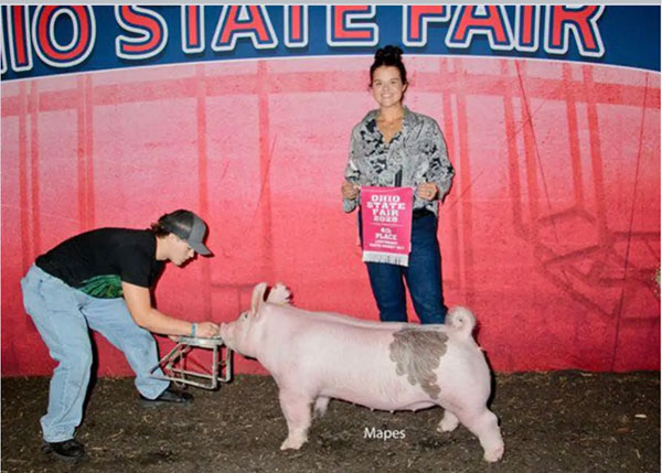 4TH PLACE LIGHTWEIGHT DIVISION CROSSBRED MARKET GILT – 2025 Ohio State Fair
