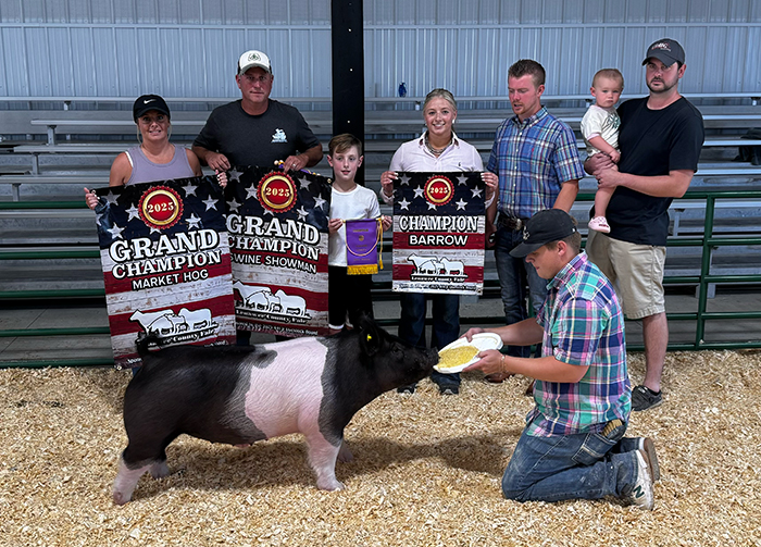 GRAND CHAMPION MARKET HOG, 2025 Lenawee County Fair, MI