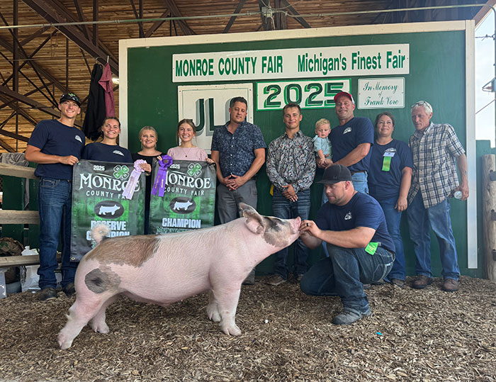 RESERVE CHAMPION BARROW – 2025 Monroe County Fair – Monroe, MI
