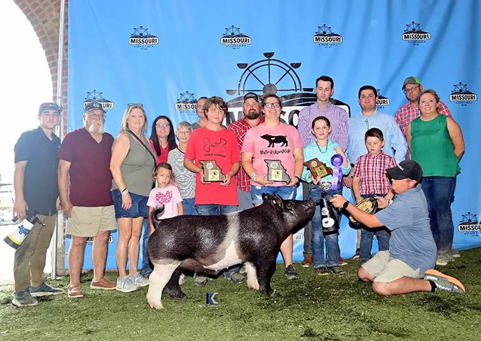 GRAND CHAMPION OVERALL BARROW, 2025 Missouri State Fair Open Show