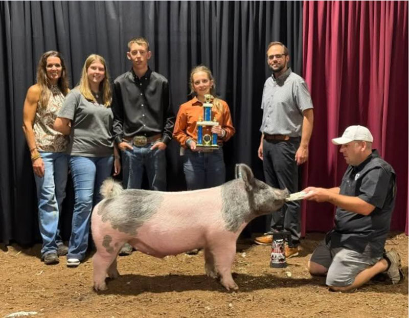 THIRD OVERALL MARKET HOG , 2025 Coshocton County Fair, OH