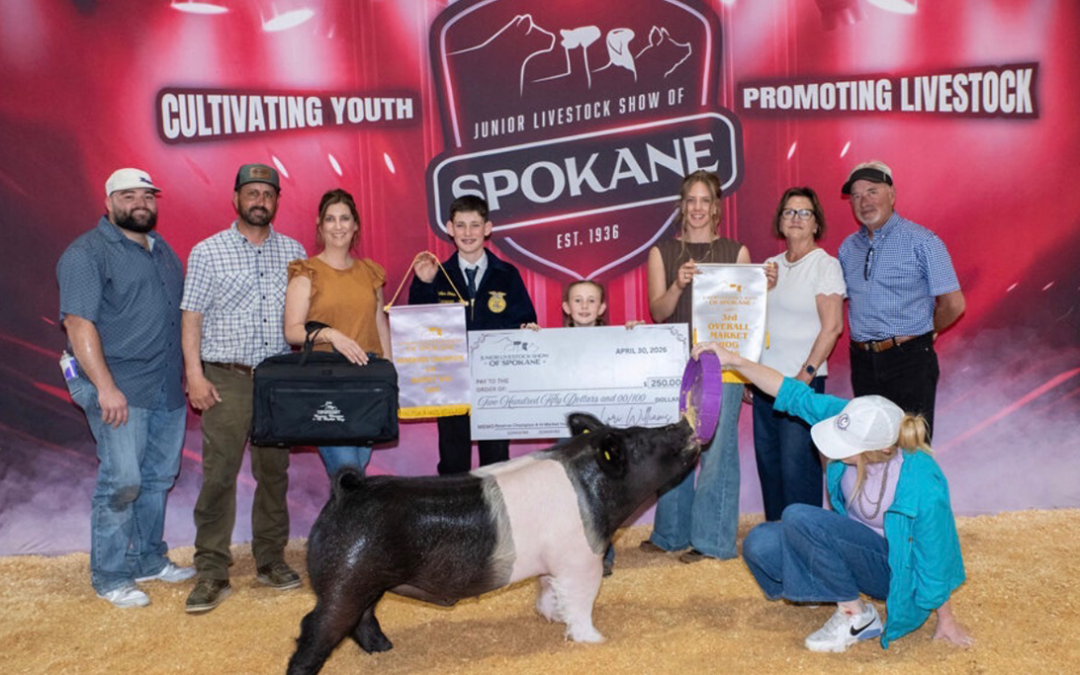 3RD OVERALL SUPREME MARKET HOG – 2026 Spokane Jr Livestock Show, WA