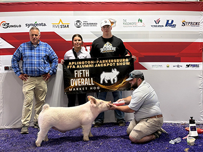 5TH OVERALL – 2026 A-P FFA Alumni Swine Jackpot Show, IA