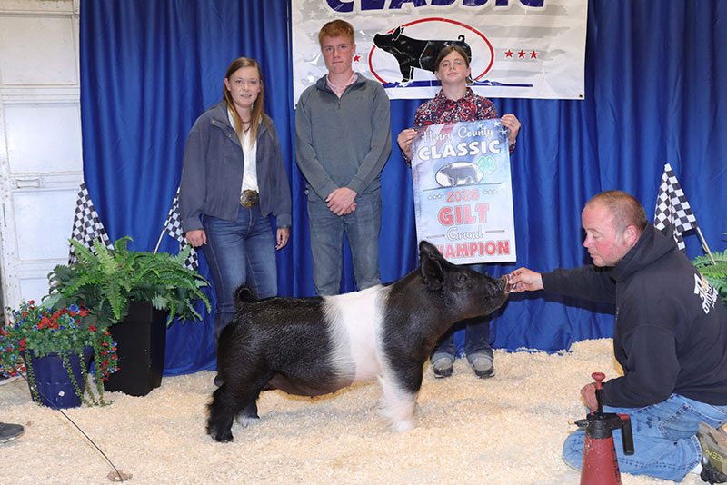 GRAND CHAMPION BREEDING GILT – 2026 Henry County Classic, IN