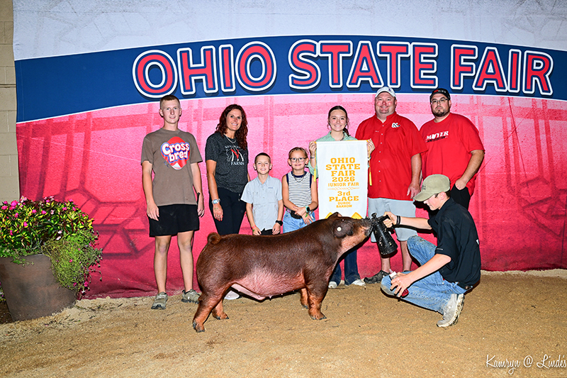 3RD OVERALL DUROC BARROW – 2026 Ohio State Fair