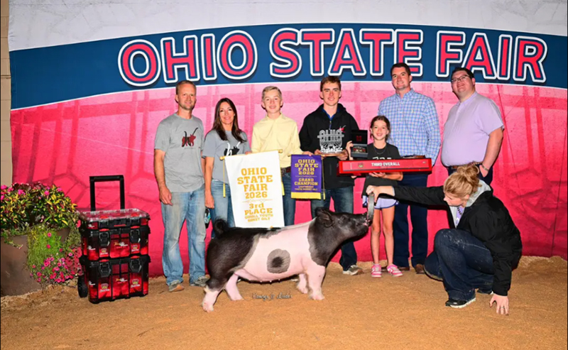 3RD OVERALL CROSSBRED MARKET GILT – 2026 Ohio State Fair