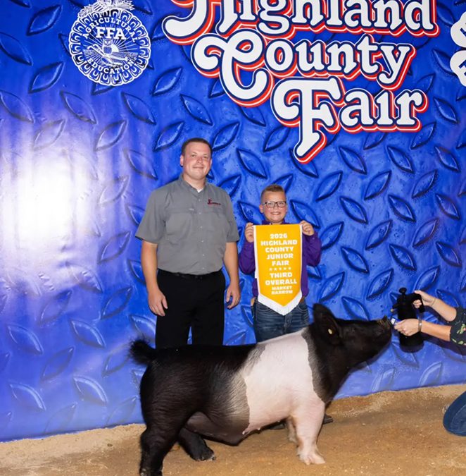 3RD OVERALL BARROW- 2026 Highland County Fair, OH